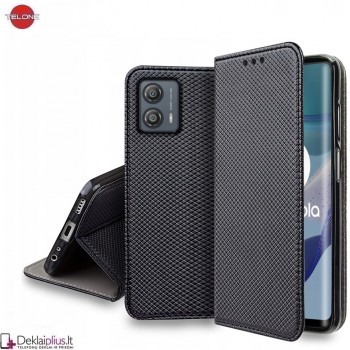 Telone atverčiamas dėklas - juodas (Motorola Moto G53)
